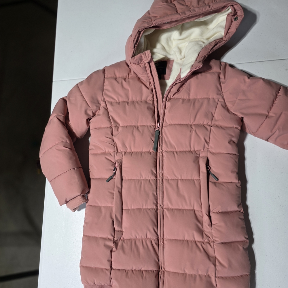 All in Motion Kids Pink Puffer Jacket, Girls Size 6x